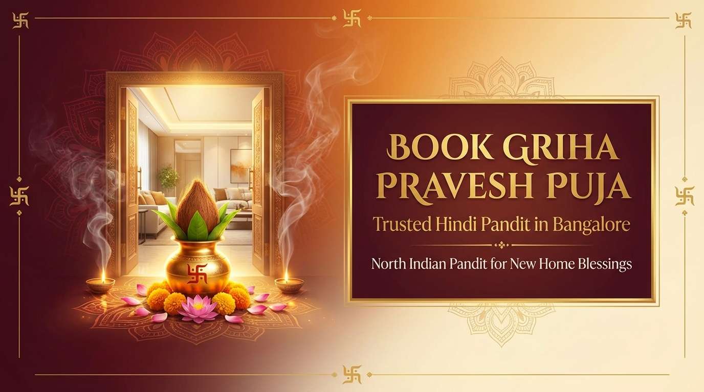 Griha Pravesh Puja banner for Bangalore homes