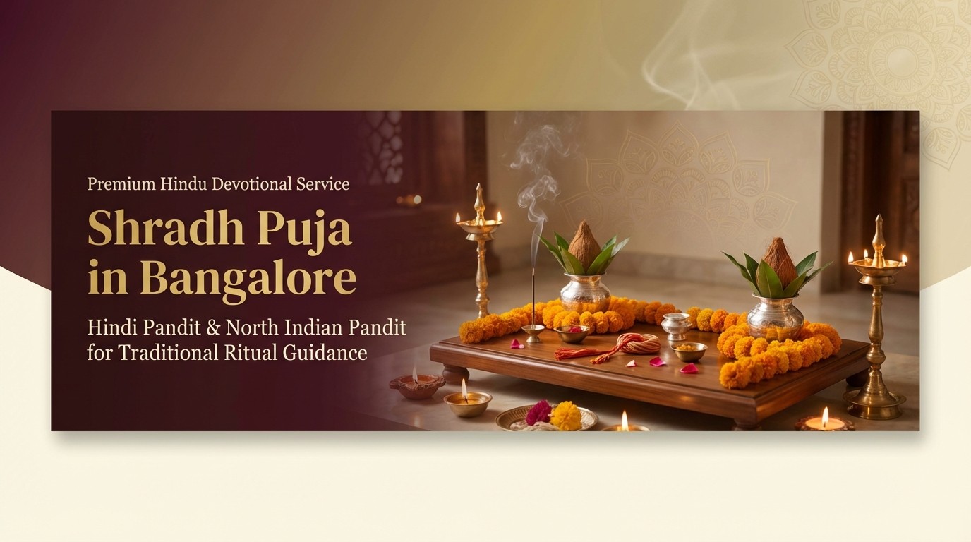 Shradh Puja banner for Bangalore families