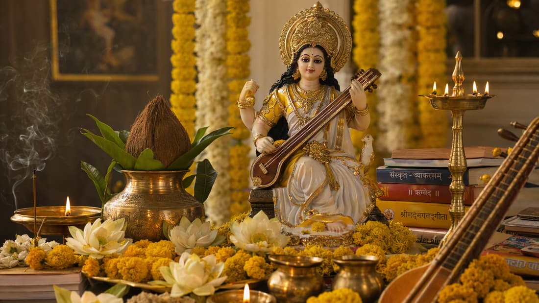 Saraswati Puja in Bangalore by North Indian Pandit